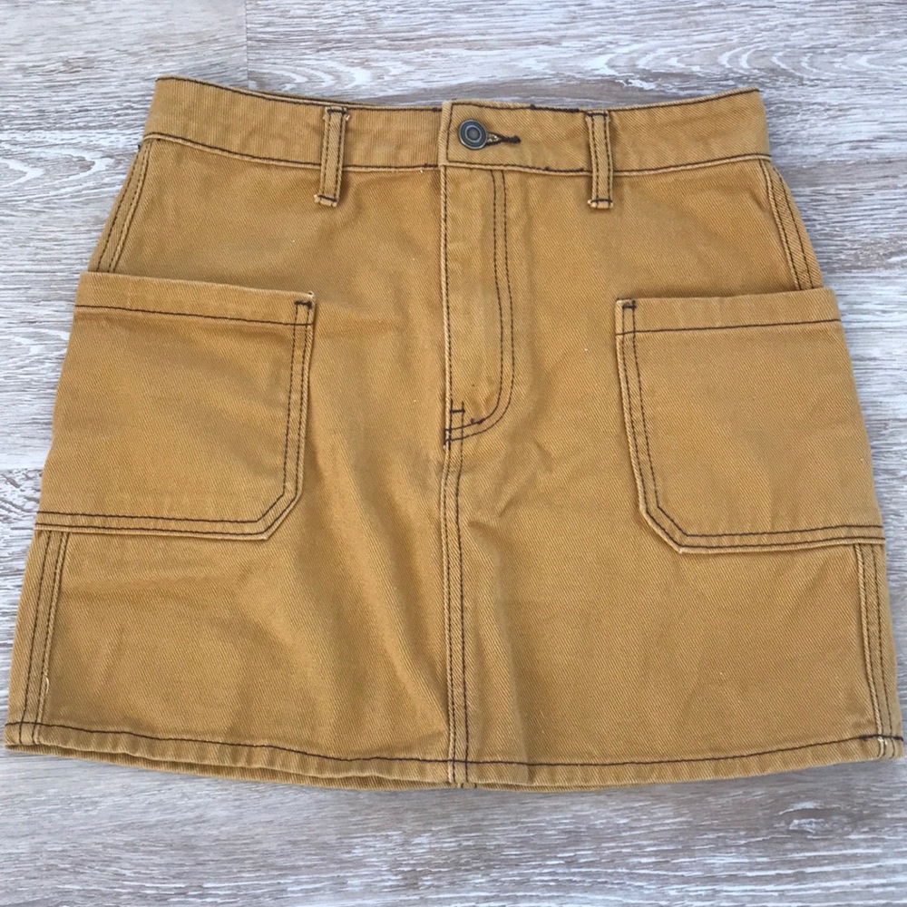 Yellow/rust orange skirt
